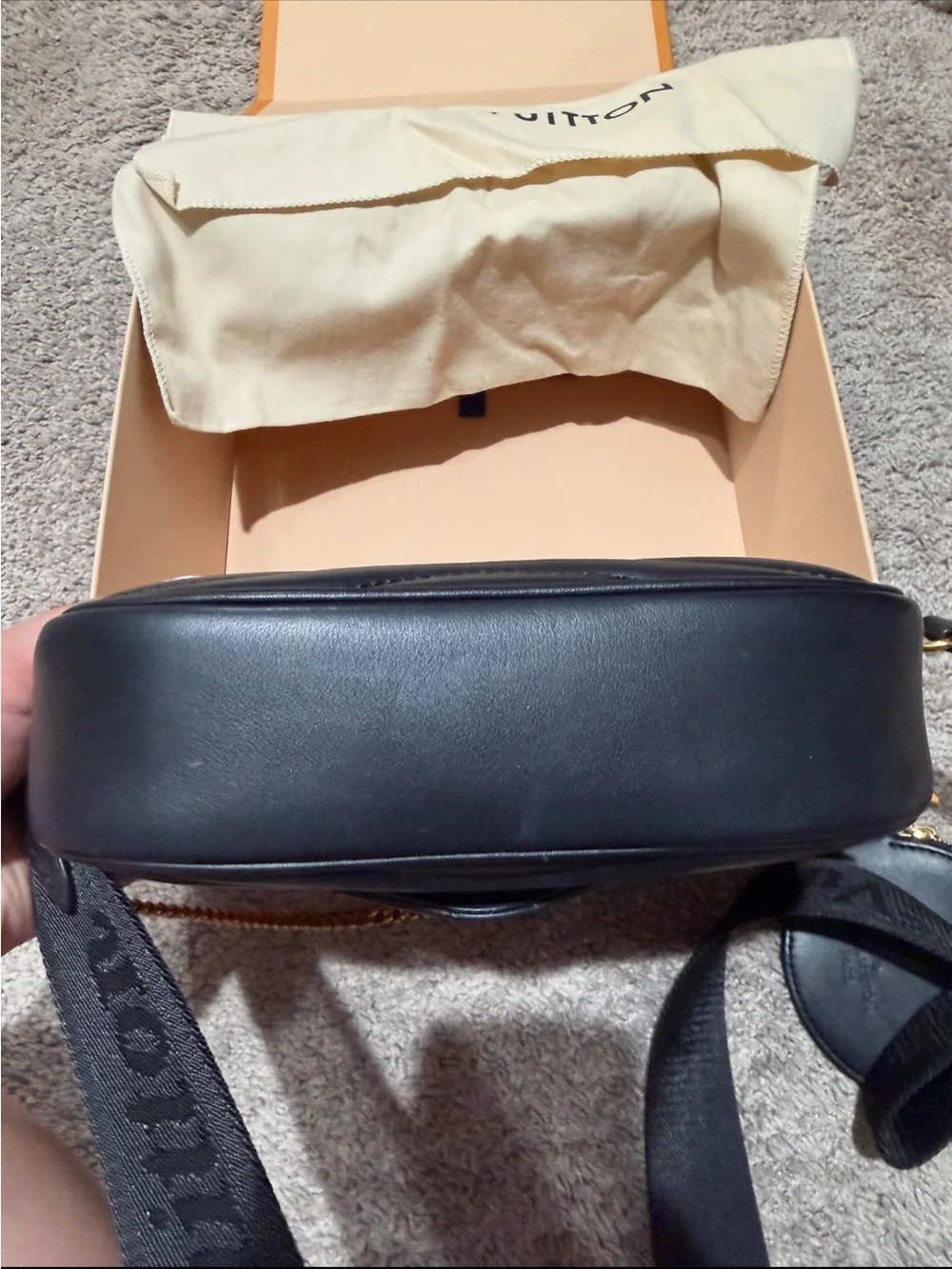Louis Vuitton Black Calfskin New Wave Multi Pochette